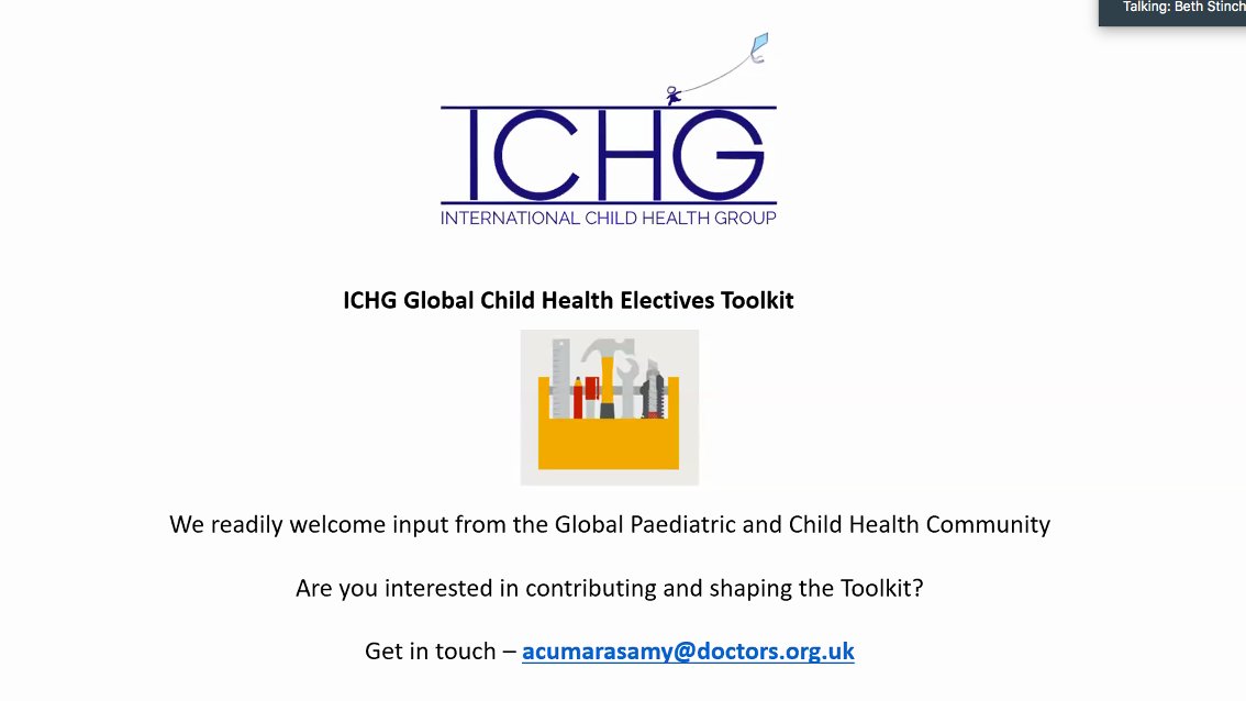 IntChildHealth's tweet photo. Medical students look out for the Global Child Health Electives toolkit coming very soon! @WeAreSfGH @IntChildHealth #ICHG2020 and for those a little older and interested in shaping this do get in touch!! https://t.co/Hn0wkLKNOi