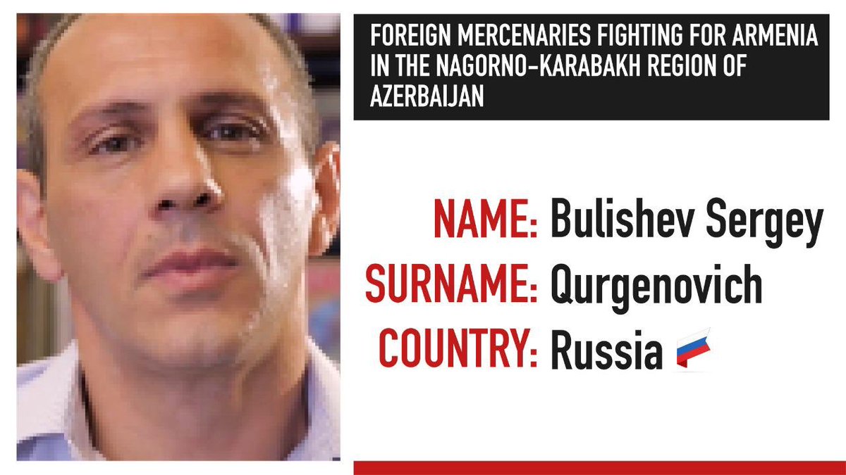 Azərbaycanın Dağlıq Qarabağ bölgəsində Ermənistan tərəfindən vuruşan xarici muzdlular

Иностранные наемники, принимавшие участие в боевых действиях в Нагорно-Карабахском регионе Азербайджана на стороне Армении

Foreign mercenaries fighting for #Armenia in the Nagorno- #Karabakh