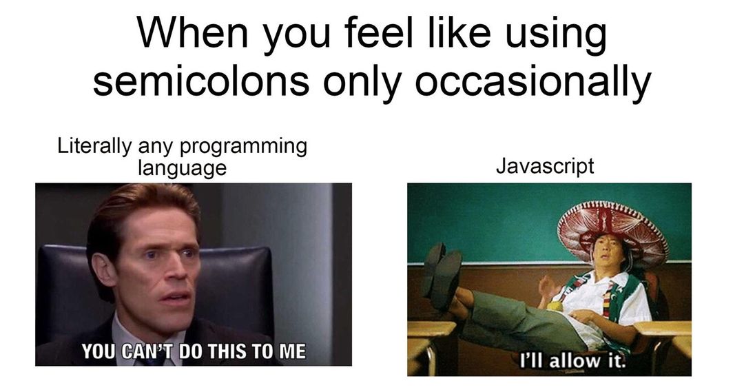 CaveProgramming's tweet image. JS is the chill one (LOL)
#javascript #programminglife 
#codingfordummies