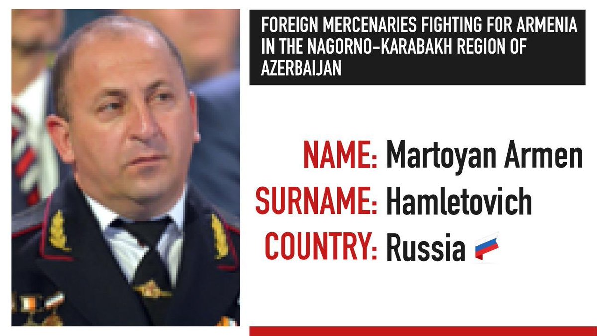 Azərbaycanın Dağlıq Qarabağ bölgəsində Ermənistan tərəfindən vuruşan xarici muzdlular

Иностранные наемники, принимавшие участие в боевых действиях в Нагорно-Карабахском регионе Азербайджана на стороне Армении

Foreign mercenaries fighting for #Armenia in the Nagorno- #Karabakh