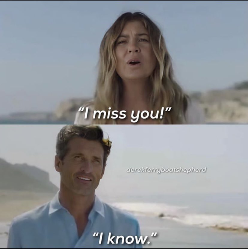 EmmaFerrer02's tweet photo. El reencuentro de Merdith y Derek me dio toda la vida que necesitaba...pero el "I miss you" y su "I know" me destrozó... #GreysAnatomy https://t.co/dKFrAKtu3v