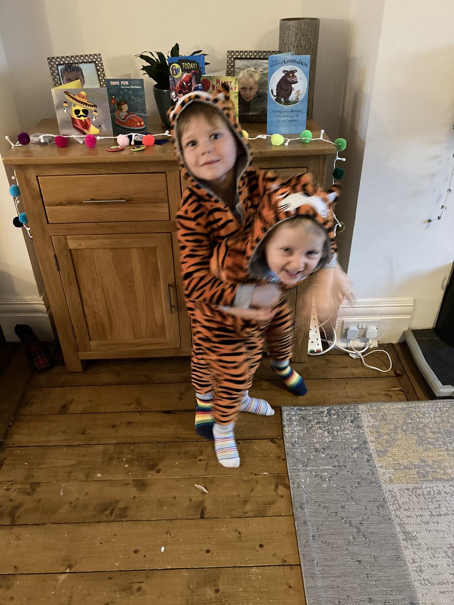 Deja14214's tweet photo. Not sure how long Oskar will last, before he strips off in a huff!
@rhosstreet 
#spotsandstripes 
#ChildrenInNeed https://t.co/G6Qy5BeeH7
