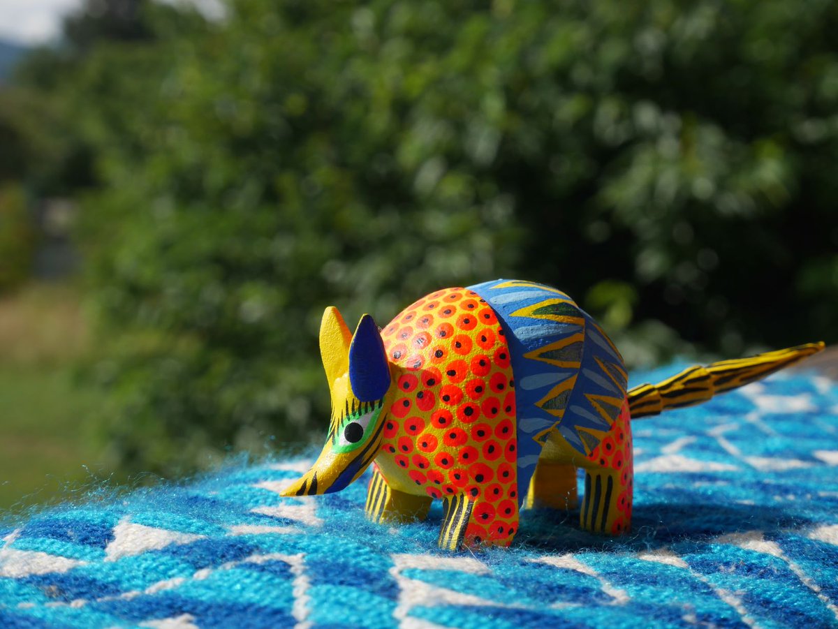 HechoamanoFR's tweet photo. 😮 L'atelier familial de Paul est situé à Oaxaca, le berceau des Alebrijes.
Cette famille zapotèque sculpte des Alebrijes depuis près de 40 ans 👏 

#hechoamano #mexique #ethique #equitable #faitmain #artisanat #culturepopulaire #cocodisney #alebrije #sculpture https://t.co/HxethmMGeV