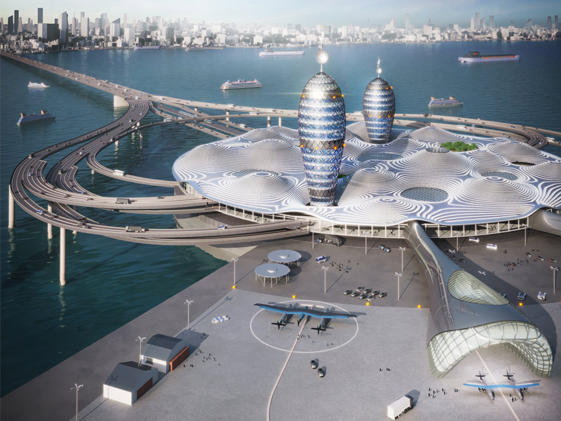 DatechSpain's tweet photo. La propuesta #SpaceportCity creada por @noiz_architects fusiona servicios de transporte terrestre y espacial. 🛩 #FutureofMaking #Arquitectura https://t.co/q0SKbBAIcz https://t.co/w4E1GOvoNi