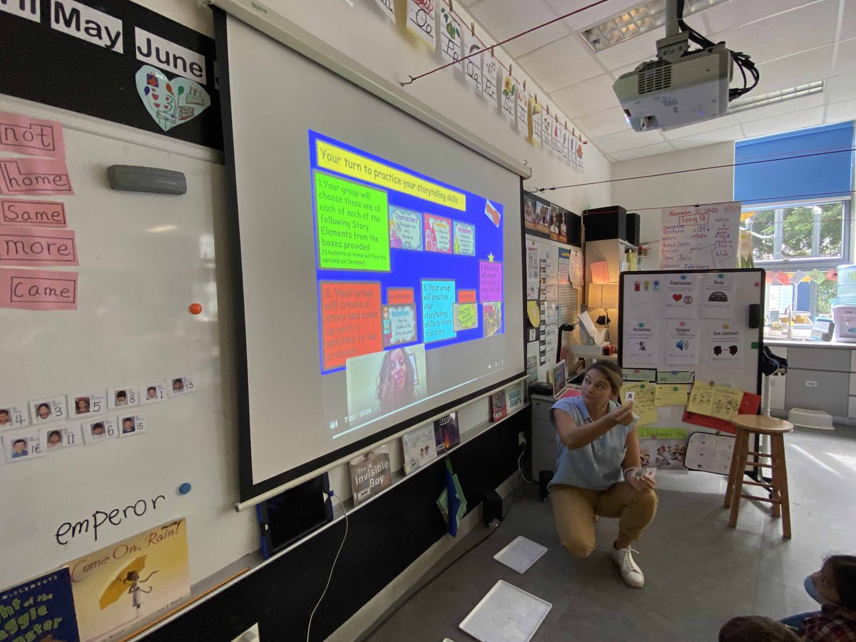 TLopukhin's tweet photo. As we still have displaced teachers, I was able to see how effectively asynchronous videos were used by teachers today. The videos were stopped in key places to lead discussions and set up learning. The videos were well done and engaging. Learning happens in so many ways!  #aisgz https://t.co/yNuzQidXRq