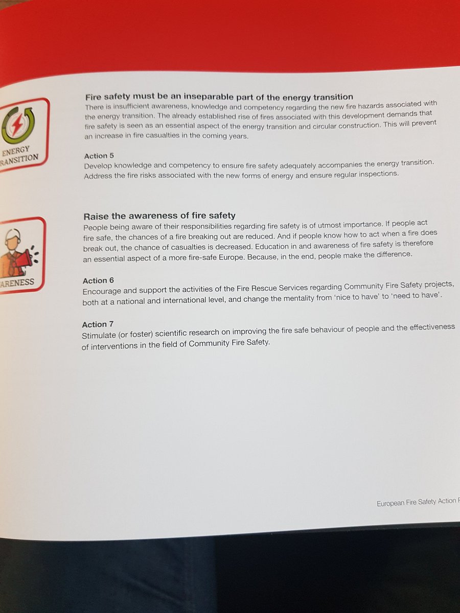 NilsRosmuller's tweet photo. In het european fire safety action plan @elievanstrien. Actie 5. "Brandveiligheid moet onlosmakelijk onderdeel uitmaken van de energietransitie." Dat is dus waarom we bij het ifv met mijn lectoraat en de lectoraten brandpreventie en brandweerkunde nauw samenwerken @ricardoweewer https://t.co/qcMkC0QRBD