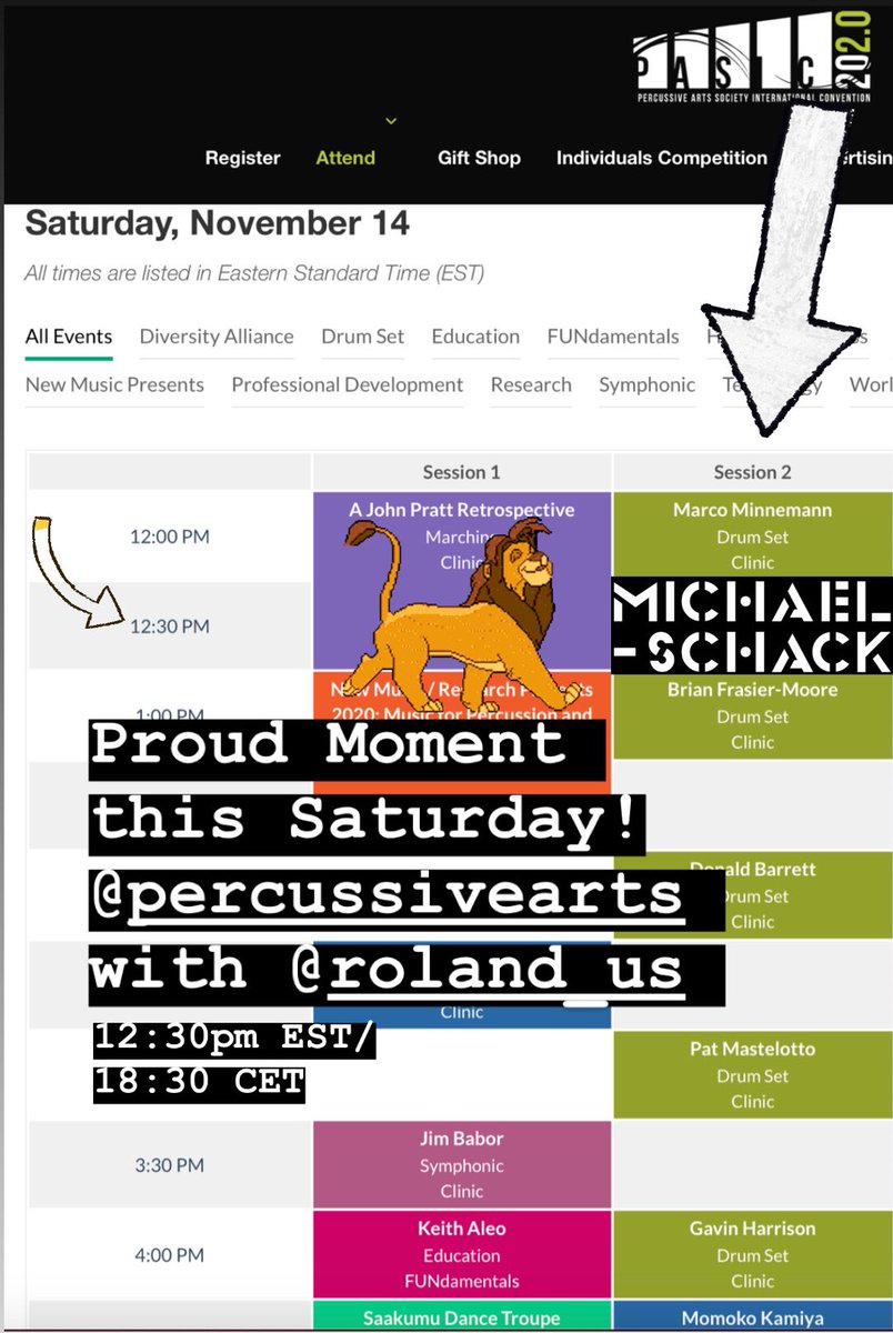 michaelschack's tweet image. I’ll be virtually playing  @PASIC ‘s #pasic2020 drumfestival tomorrow Saturday. Sandwiched in between 2 drumming stars and friends. I’ll be on @rolandus #VAD506 for this special occasion. 12:30pm EST / 18:30 CET.