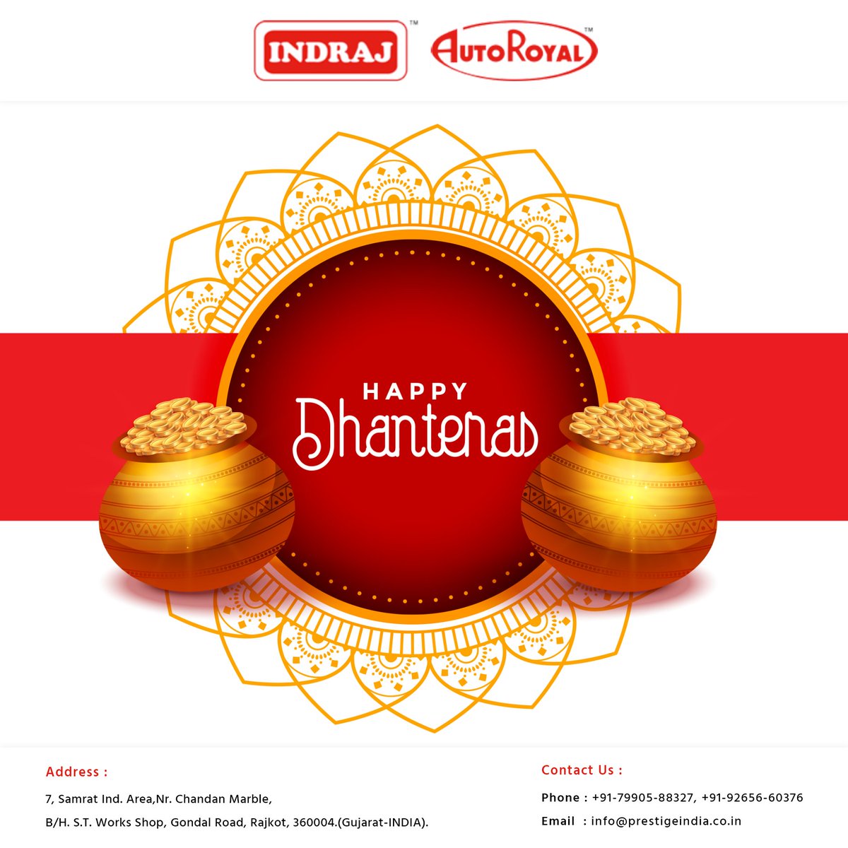 PrestigeIndia's tweet photo. "Happy Dhan Teras" to All of You. https://t.co/8lH0MPRVXy