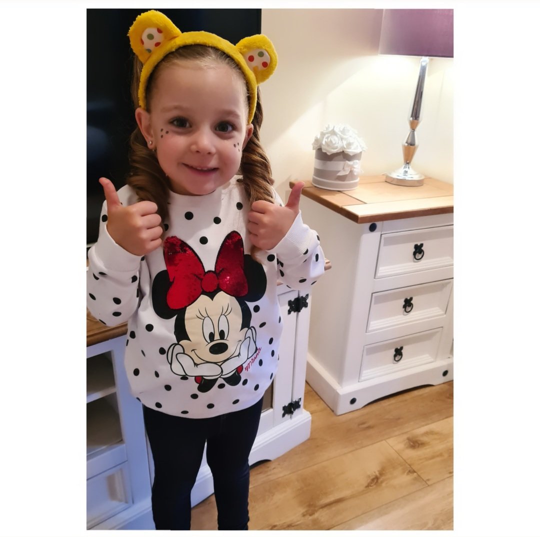 lauren_ellenx's tweet photo. @newhallinfants Ava decided on team spots sorry Mr Loftus! #teamspots #newhallinfants #ChildrenInNeed https://t.co/6cQBu1MXvc