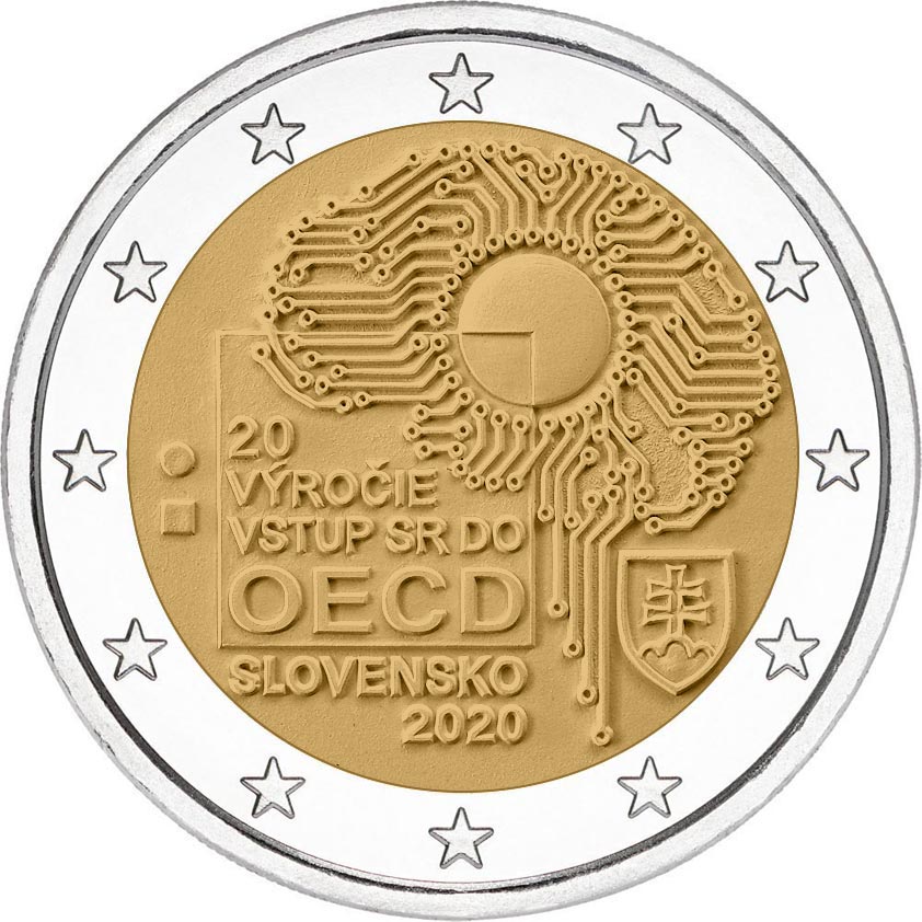 Collectcoins's tweet photo. Slovakia City 2 euro 2020: OECD
Because of the entry to the OECD, Slovakia issued this special coin.
https://t.co/nbmuEuO9kM
#slovakia #2euro #2eurocomm https://t.co/MzhYX8tGaY