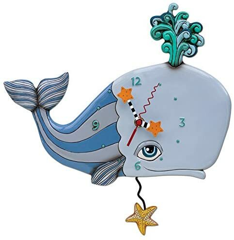 Allen Designs Spouting Off Whale Pendulum Clock deanlevin.info/allen-designs-…