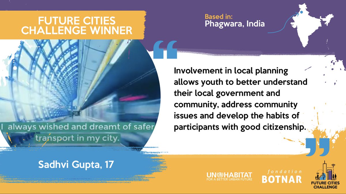 FondationBotnar's tweet photo. π Excited to present the winners in the individual category of #FutureCitiesChallenge π Get inspired by their creativity and their innovative ideas to create thriving cities for and with young people ππΏ https://t.co/jhKHSby3JN https://t.co/mlWMEhsuaY
