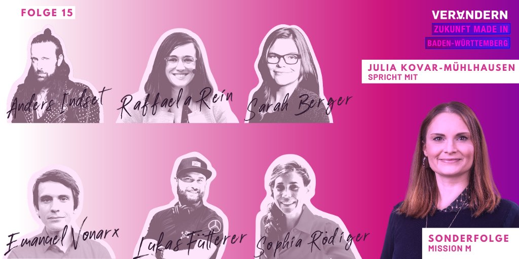 MissionM2020's tweet photo. Wie lassen sich 2 großartige Tage #MissionM2020 zusammenfassen? Was hat unsere Gäste am meisten beschäftigt? Im #Podcast der @bwstiftung gibt es Antworten darauf, denn @juliacaroko hat mit einigen Top Speakern Short-Casts aufgenommen. Reinhören: ➡️ https://t.co/46PTjvWYu2 #KMU🎧 https://t.co/02RTrmSQxi