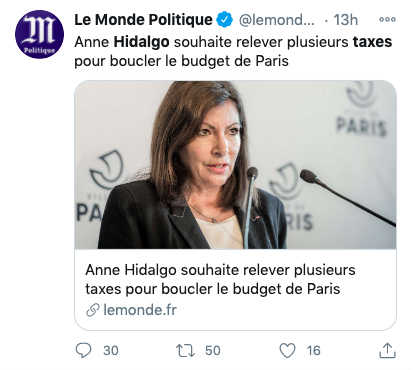 PierreLiscia's tweet photo. La différence entre @vpecresse et @Anne_Hidalgo, c'est que l'une a réalisé 1,9 milliard d'euros d'économies (ce qui lui permet de financer un plan d'urgence #Covid de 1,3 milliard d'euros) et que l'autre doit (encore !) augmenter les taxes pour boucler son budget... ⤵️ https://t.co/dIsQeVP73j