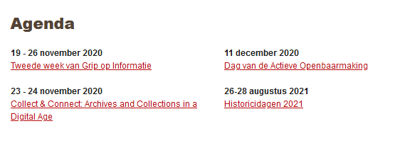 Waarom zien we in de tweewekelijkse nieuwsbrief al verschillende keren de ALV van 7 december NIET in de agenda genoemd @archiefbrain? Terwijl dat gezien de fusie toch een belangrijker bijeenkomst is dan bv. de historicidagen die in augustus volgend jaar plaatsvinden.