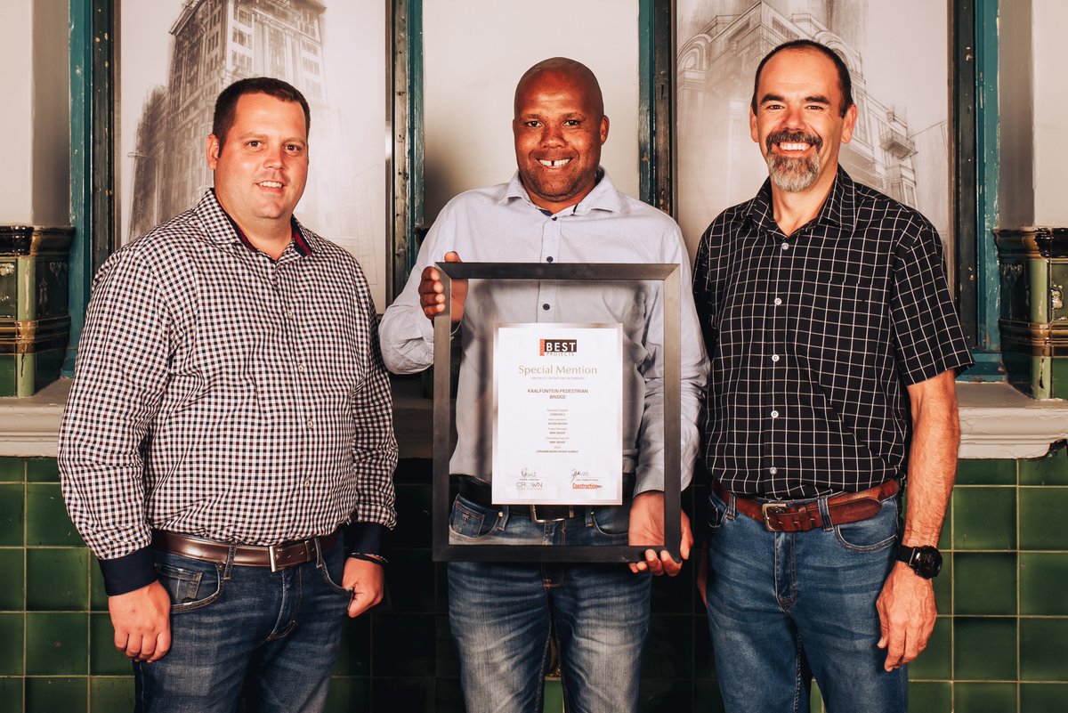 Coreslab received a special mention in the Specialist Contractors or Suppliers category of Construction World’s 2020 Best Projects Awards for its stellar work on the Kaalfontein and Diepsloot pedestrian bridges. coreslab.co.za/coreslabs-work…