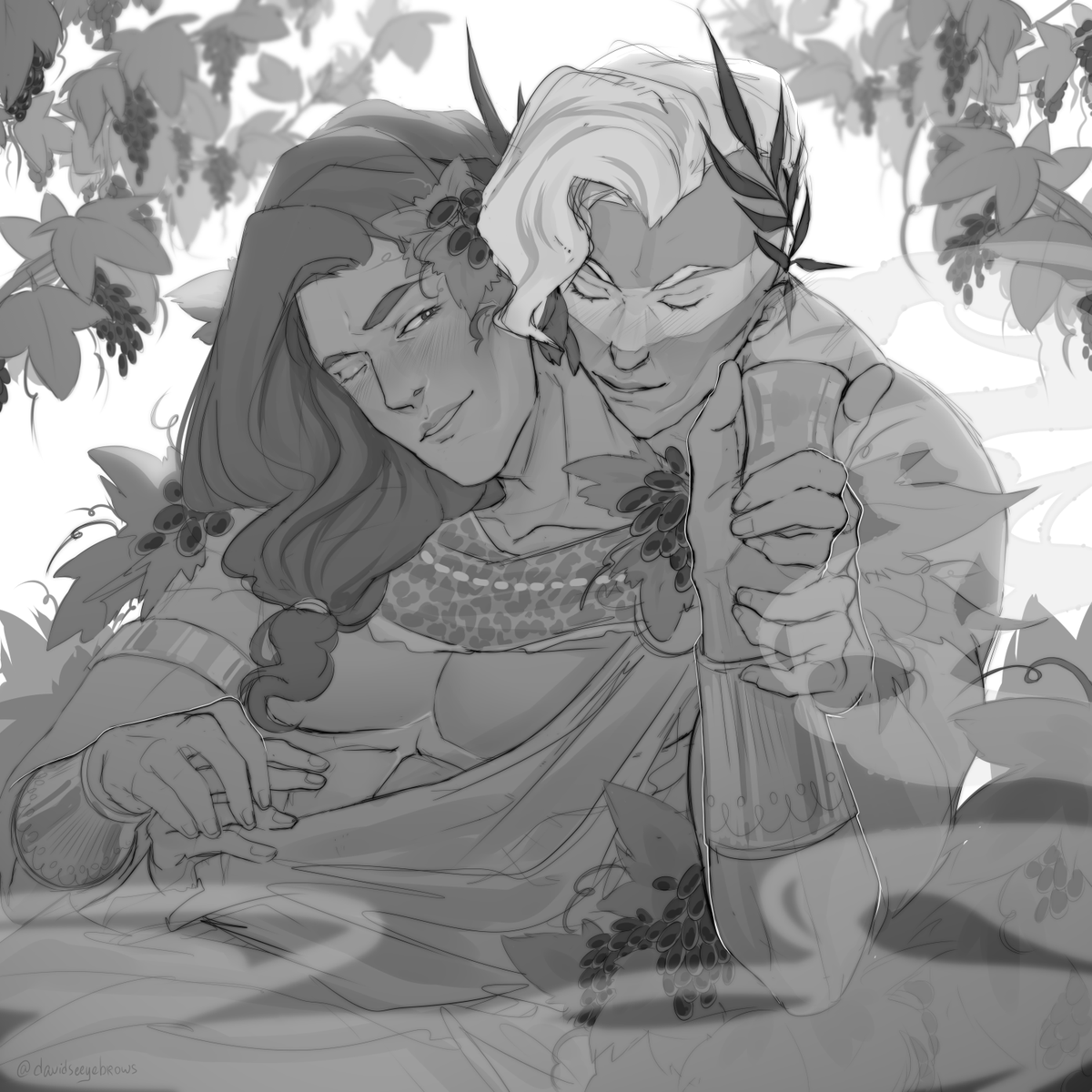 Call out my name when I kiss you so gently,
I want you to stay.
#HadesFanArt #HadesGame #Hades
draw some Ares/Dionysus for @crafeed_ ??
