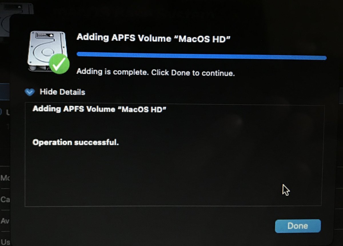 Formatting existing drive....preparing new drive...