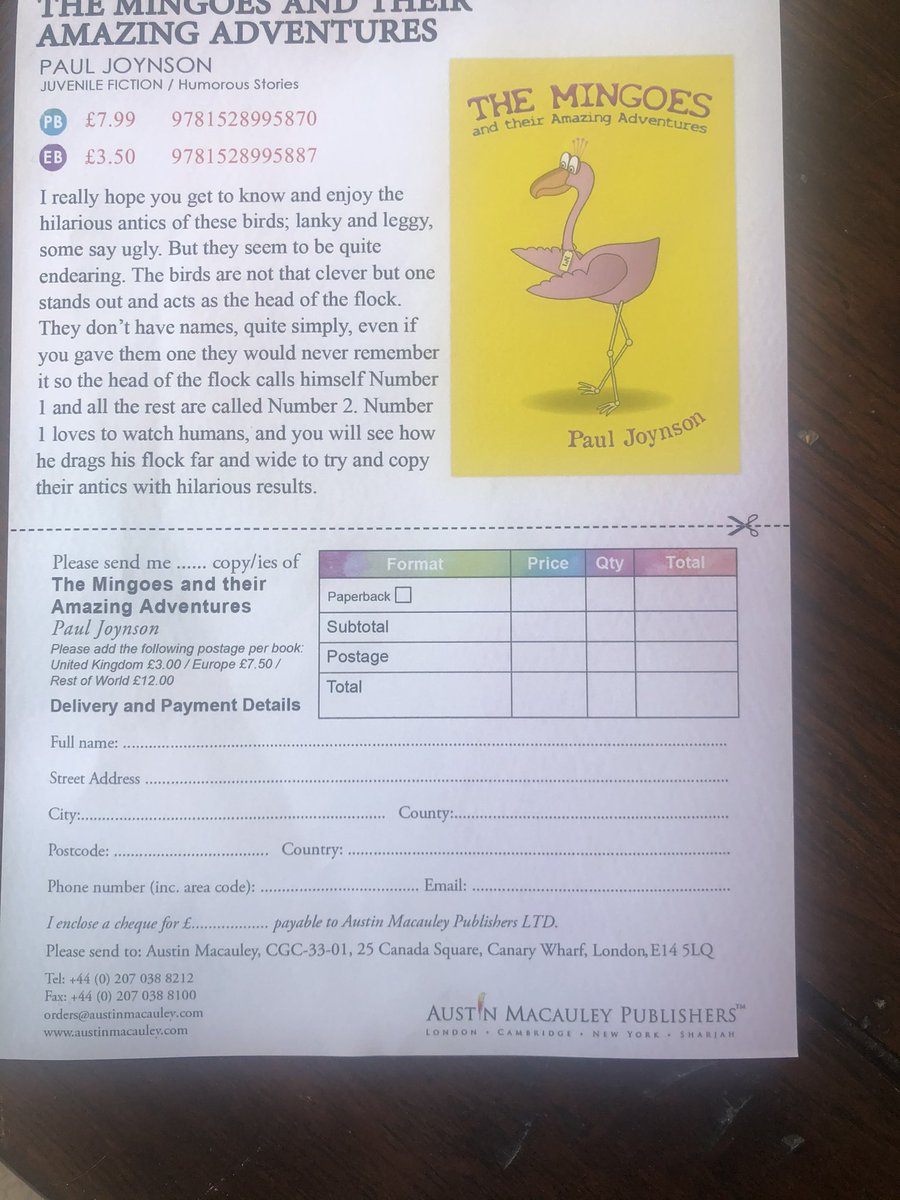 PaulJoynson1's tweet photo. @osweetipangpang I have written a funny poem book directly aimed at parents wanting a laugh when reading a bedtime story. I only published it to raise money for MNDA after losing my son this August. The Mingoes and their amazing adventures. https://t.co/XKu2CZYAub