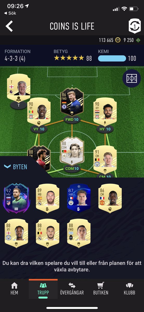 emilhinio's tweet photo. @3A_LUCH done a little update, just got the RB and LB left to change imo, know u don’t like Werner but I do 😂 https://t.co/7PpCzdbiKD