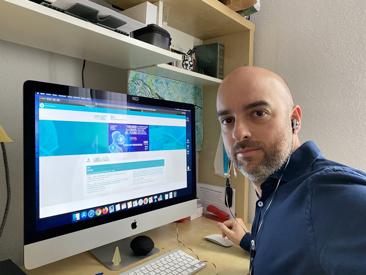 cirugiasteiner's tweet photo. Preparado para el 3º día del Congreso Nacional de Cirugía. Apreciamos la calidad de las presentaciones y el alto nivel de la discusión. Todos a participar desde casa!!
https://t.co/0CCosy2Rj6
@aecirujanos @cncirugia2020
#congresonacional #cirugia #todosparticipamos #cnc2020 https://t.co/AEtSyBUzK3