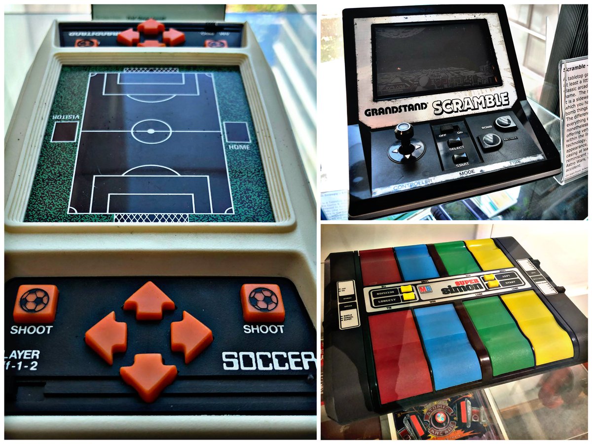 SWRetroComp's tweet photo. For today’s #RetroTrio we have #Scramble, #SuperSimon and #KevinKeegan #Soccer. Which do you keep, gift and delete from history? #RetroComputing #ComputerHistory #RetroGaming #VideoGames #Grandstand #MBElectronics https://t.co/PBMb5I6ksL