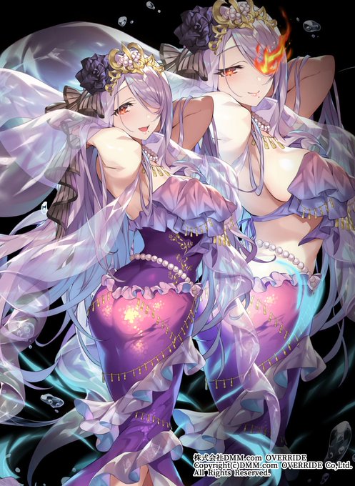 かんぱに、新衣装のロゼさん描かせていただいております。 