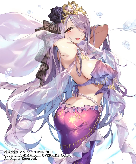 かんぱに、新衣装のロゼさん描かせていただいております。 