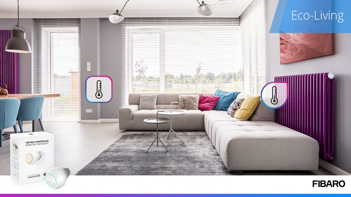 Gracias a #FIBARO, el controlador de calor y el sensor de temperatura de su sala de estar siempre mantendrá la temperatura adecuada. El sobrecalentamiento reducido significa más dinero ahorrado al final de la temporada. 
buff.ly/2Eer7EU