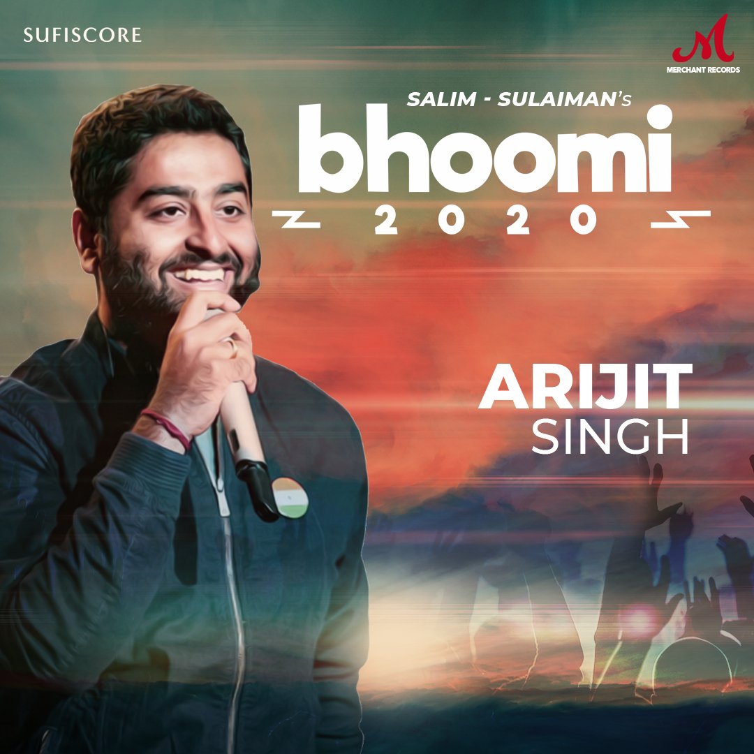 SlimSulaiman's tweet photo. #ArtistsOfBhoomi2020 | A voice that has won a million hearts, Arijit has done a beautiful song in #Bhoomi2020 and we are sure it is going to keep you hooked to the tune for a long long time!

The release of the album is not to far now! Stay tuned ❤️

#ArijitSingh https://t.co/XPod9qlsws