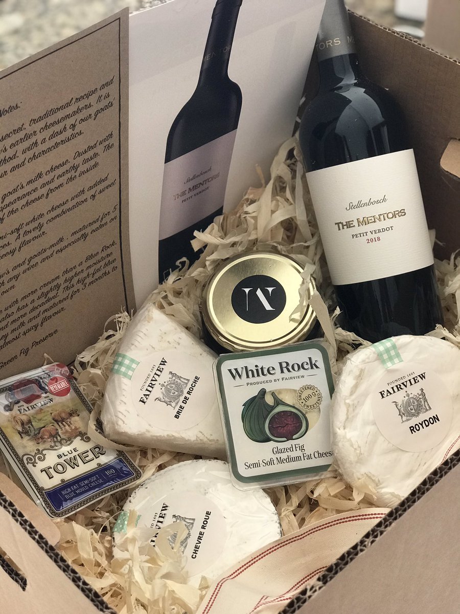 Lovely package delivered from @KWV_TheMentors yesterday - can see a cheese fest coming up this weekend! Thanks guys!