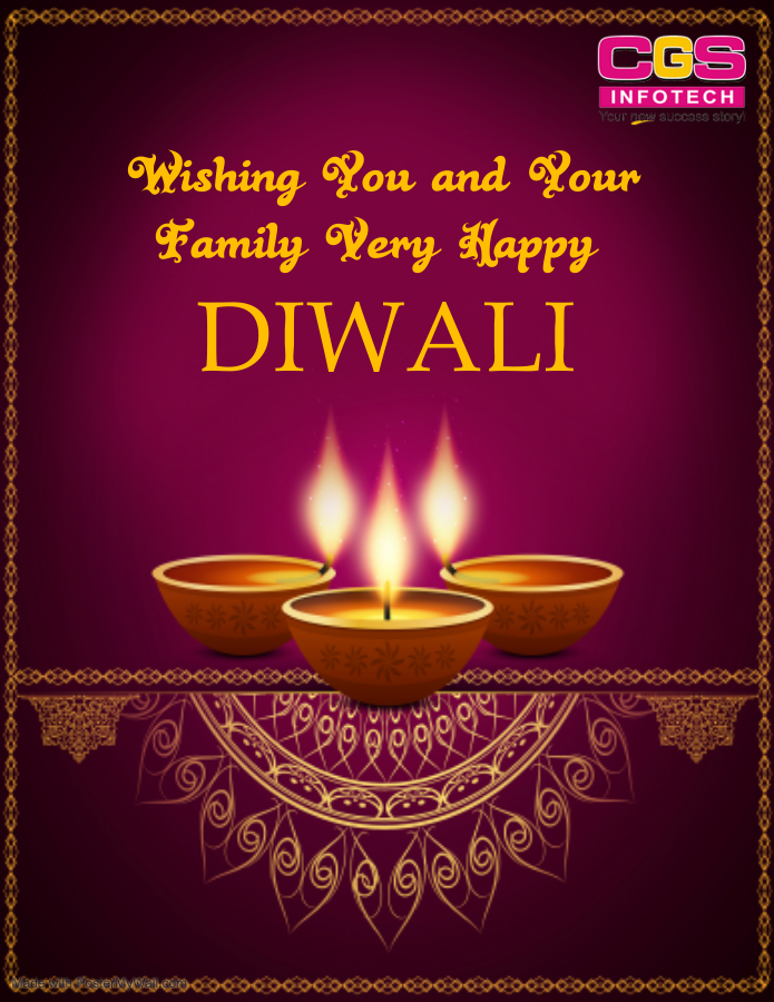 cgs_infotech's tweet photo. As the holy occasion of Diwali is here and the atmosphere is filled with the spirit of mirth and love. Best wishes on Diwali and New year.
https://t.co/mwBIluEGlW
#cgsinfotech #diwali #newyear #joy #prosperity #beauty https://t.co/Opm9dHtlpg