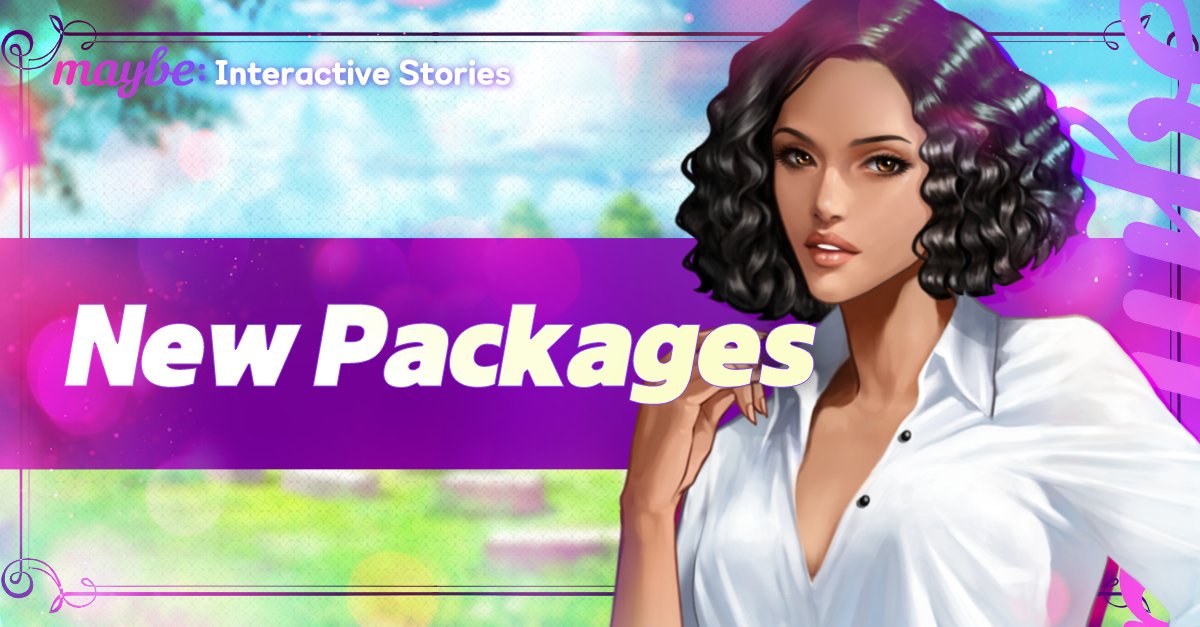 CinamonMaybe's tweet photo. <Taste of Sweetness Package>
Check out the special package to get Diamonds and Tickets for up to 80% off!
Event Date: 11-13 17:00 ~ 11-20 17:00 (PDT)
#MaybeApp #App #InstaStory #VisualNovel #InteractiveStories https://t.co/JrTCHvU2tM