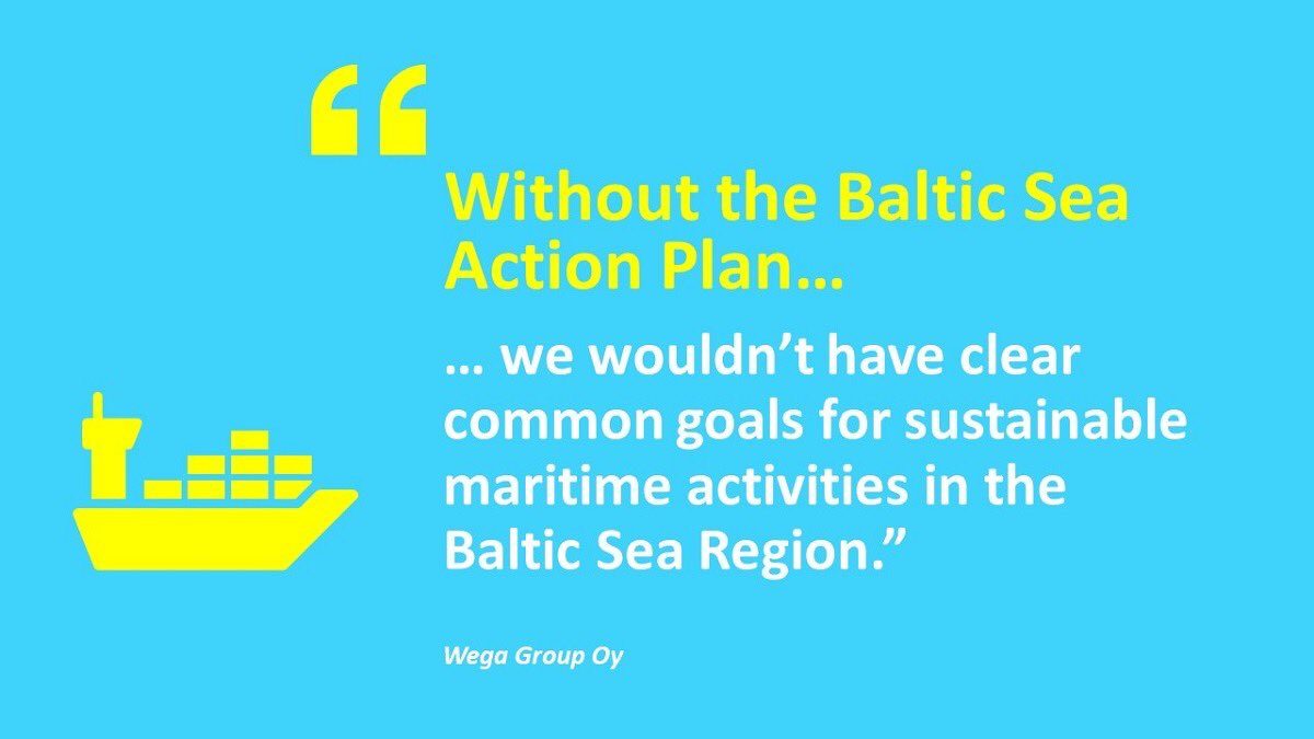 On Sunday 15 Nov we celebrate the #BalticSeaActionPlan Day! #WithoutTheBSAP we wouldn’t have clear common goals for sustainable maritime activities in the Baltic Sea Region ⚓️🌊 @HELCOMInfo