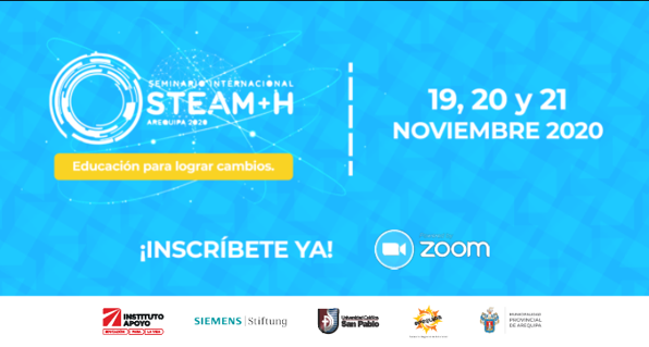 BadinBabo's tweet photo. Participa en la sexta edición del Seminario Internacional #STEAM+H: #Educación para lograr #cambios👩💻🌎
Inscríbete aquí: https://t.co/6aDxsFkFDJ
🗓 Días: del 19 al 21 de noviembre
#SteamPerú #RedSTEM #ClimateAction #Youth I @InstitutoAPOYO I @SiemensStiftung I @maytemoralesarc https://t.co/JaRj8PFA6e
