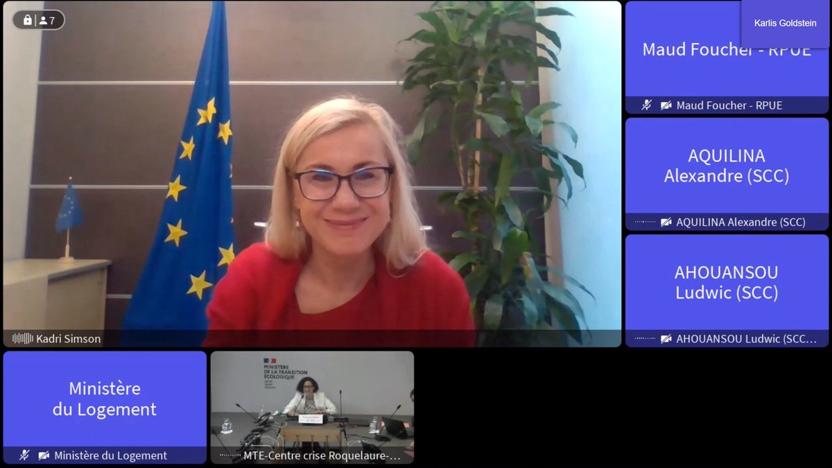 EU’s buildings are unique &amp; reflect our history. But also old &amp; inefficient. 🏘️are responsible for 40% of total energy consumption &amp; 36% of energy-related CO2 emissions.

Meeting <a href="/EmmWargon/">Emmanuelle Wargon</a>, Minister of 🇫🇷, to discuss #RenovationWave &amp; 🇫🇷 ambitious Long Term Renovation Strategy.