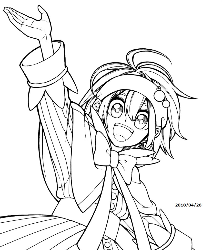 かわいめの線画があまりない 
