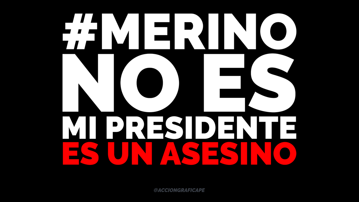 elantimanual's tweet photo. #MerinoNoEsMiPresidenteEsUnAsesino #MerinoAsesino https://t.co/n9usvP6wMn