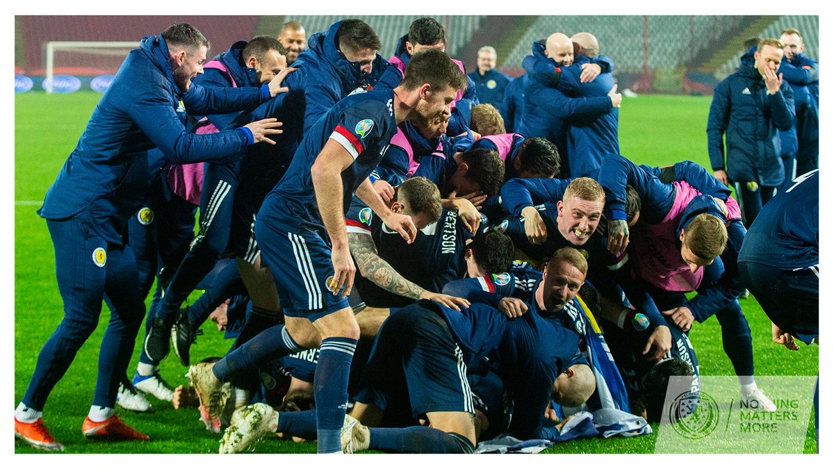 ScotlandNT's tweet photo. Good evening.

Just a quick reminder that we have qualified for UEFA #EURO2020.

#NoScotlandNoParty https://t.co/yySbGQpXAE