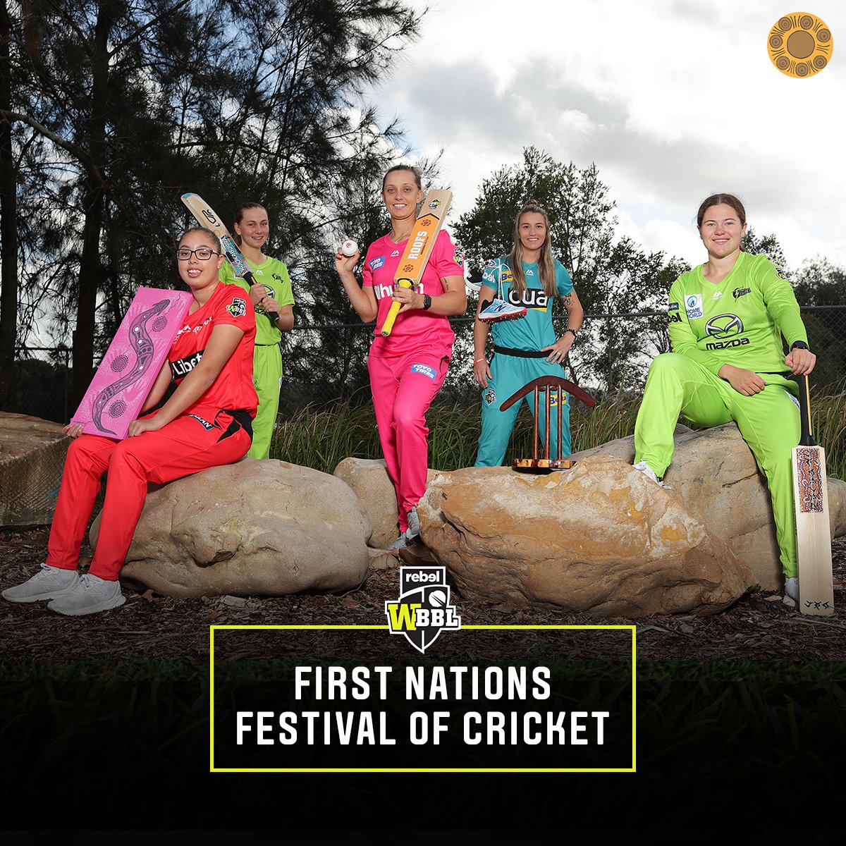 Cricket Australia (@cricketaus) on Twitter photo We're excited for a huge <a href="/WBBL/">Weber Women's Big Bash League</a> First Nations Festival of Cricket, kicking off in Sydney tomorrow!
Tune into Channel 7, Foxtel & Kayo from 12:15pm as we celebrate our Aboriginal and Torres Strait Islander people and cultures! ๐ค๐โค๏ธ #NAIDOC2020 We're excited for a huge <a href="/WBBL/">Weber Women's Big Bash League</a> First Nations Festival of Cricket, kicking off in Sydney tomorrow!
Tune into Channel 7, Foxtel & Kayo from 12:15pm as we celebrate our Aboriginal and Torres Strait Islander people and cultures! ๐ค๐โค๏ธ #NAIDOC2020