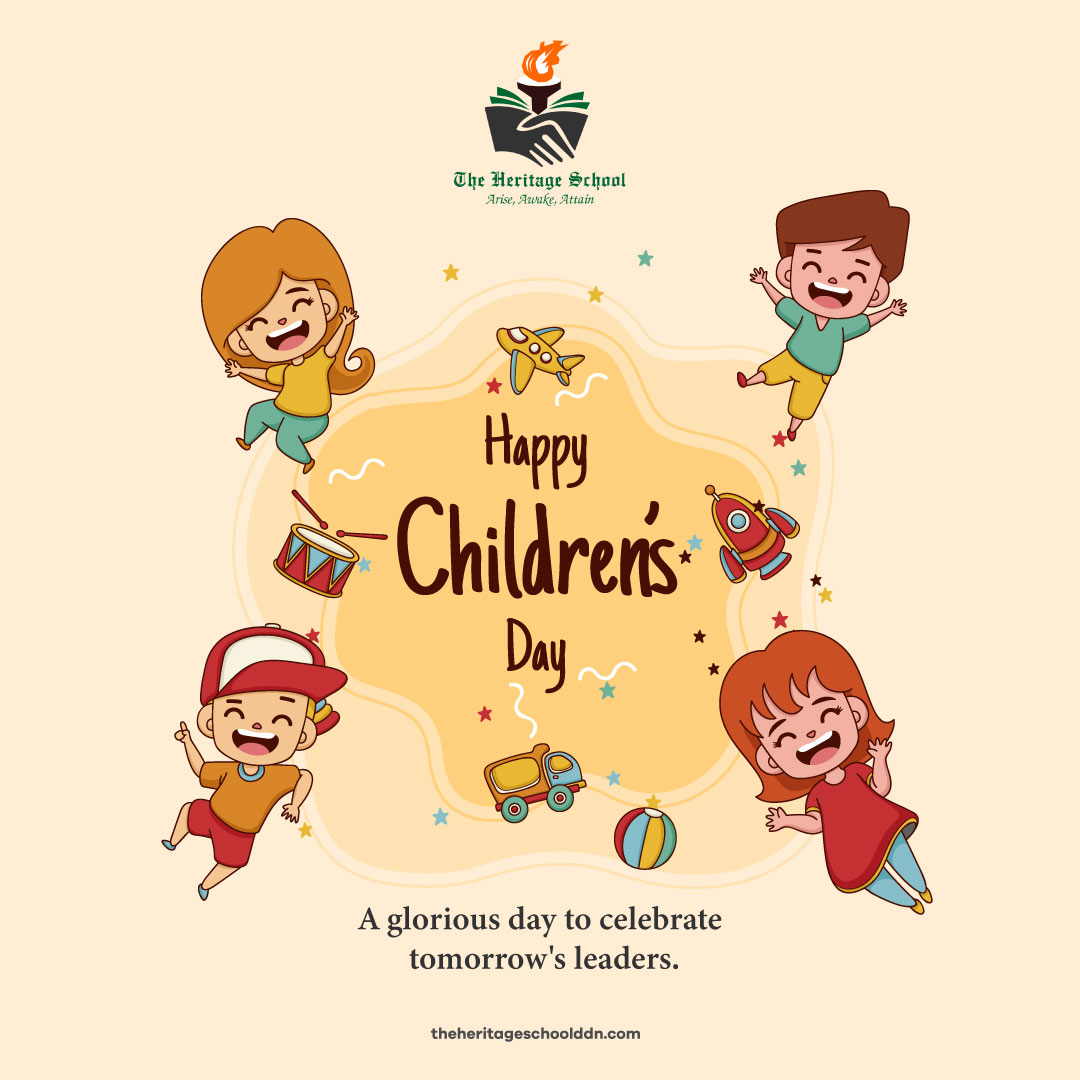 heritageschoold's tweet photo. Happiness, love, curiosity, fearlessness, and living in the moment. Children teach us all these and more. Cherish them forever. #HappyChildrensDay 👦🏻👧🏻❤️🥳

#TheHeritageSchool #ICSESchool #QualityEducation #ChildrensDay #PanditJawaharlalNehru🌹 https://t.co/sSRhwb9S2t