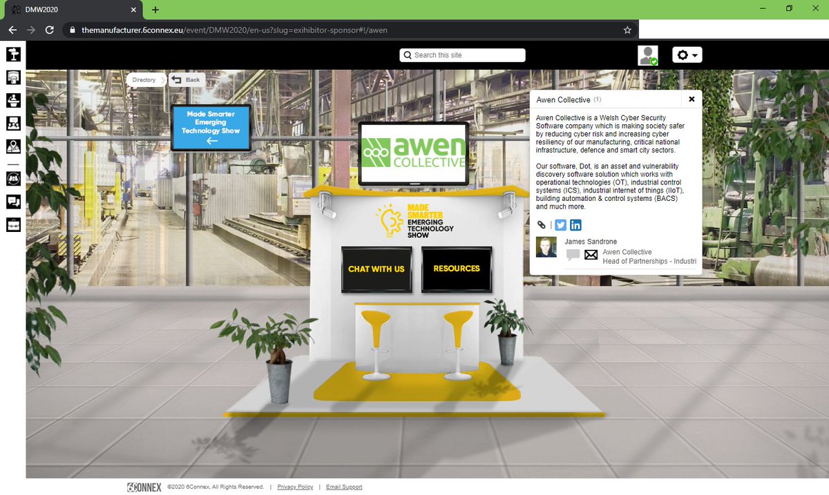 AwenCollective's tweet image. We (@AwenCollective) are exhibiting at #DMW2020 / #DigiMfgWeek, an event produced by @TheManufacturer - as part of the #EmergingTechShow

If you&apos;re attending, then have a chat with James to learn more about #CyberSecurity within #Manufacturing

#UKMfg #CNI #OT #ICS #SCADA