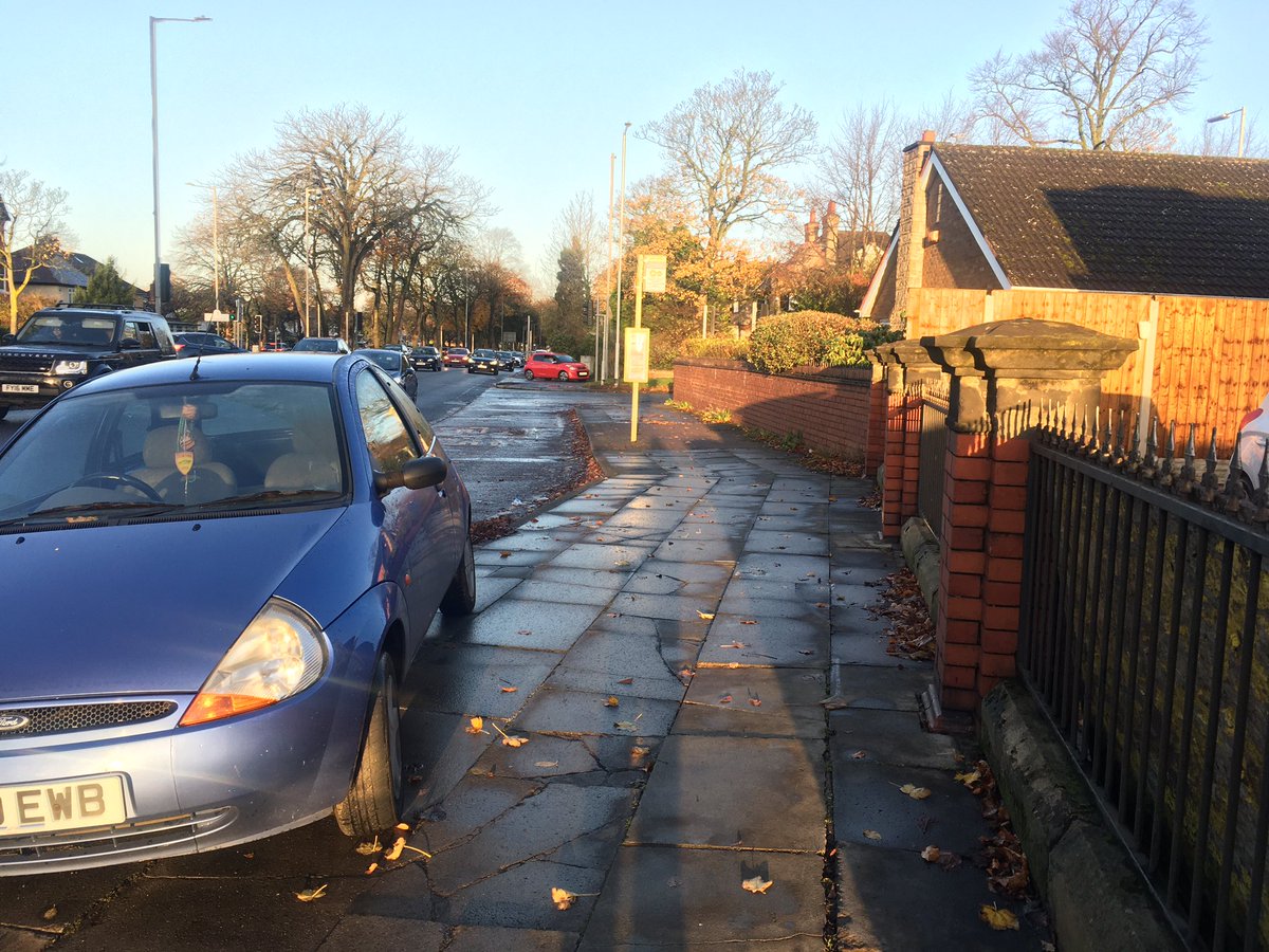 And then you know pavement parking.