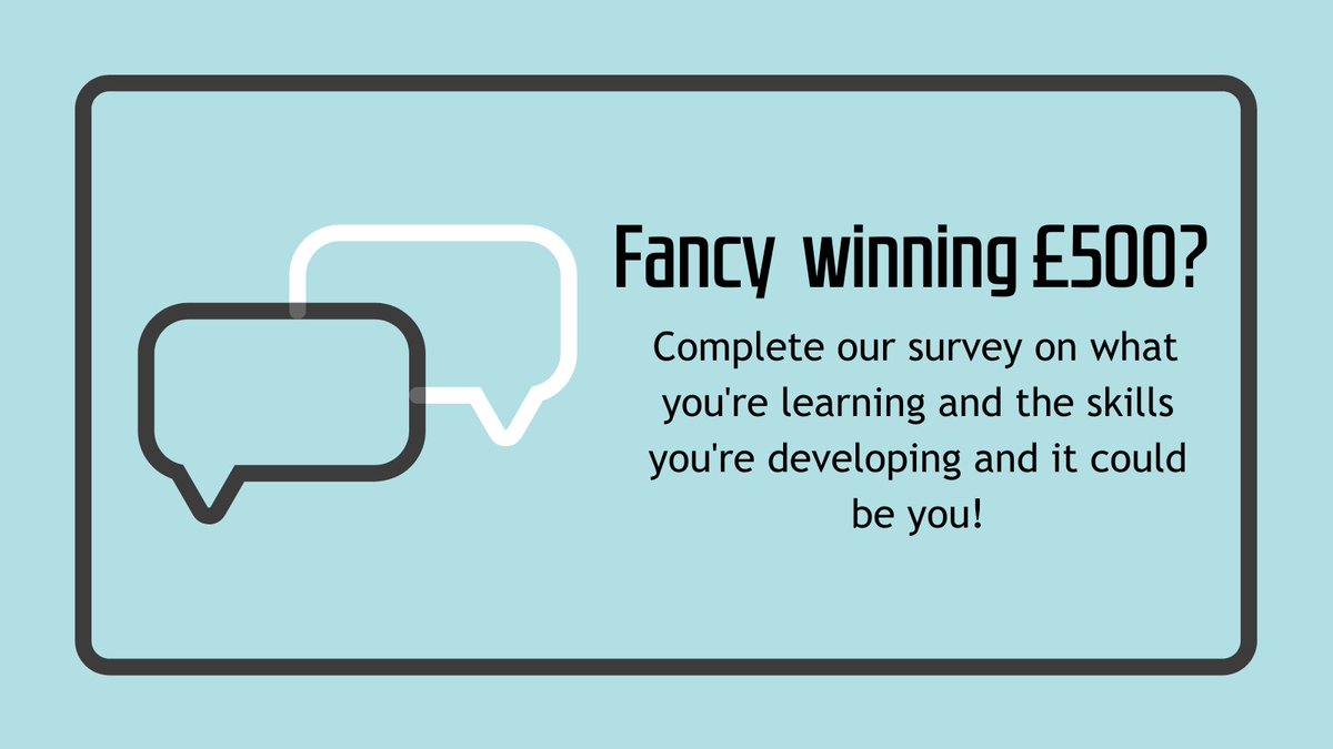 📢Students <a href="/ManMetUni/">Manchester Metropolitan Uni</a> you could win £500 by completing our 15 min survey on the skills you are learning! What would you spend it on??

To complete the survey go to: online.snapsurveys.com/s/UniSkillsSur…