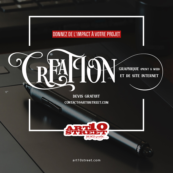 Ne négligez pas l'image de votre projet!
#Art10Street #Graphique #Visuel #SiteInternet