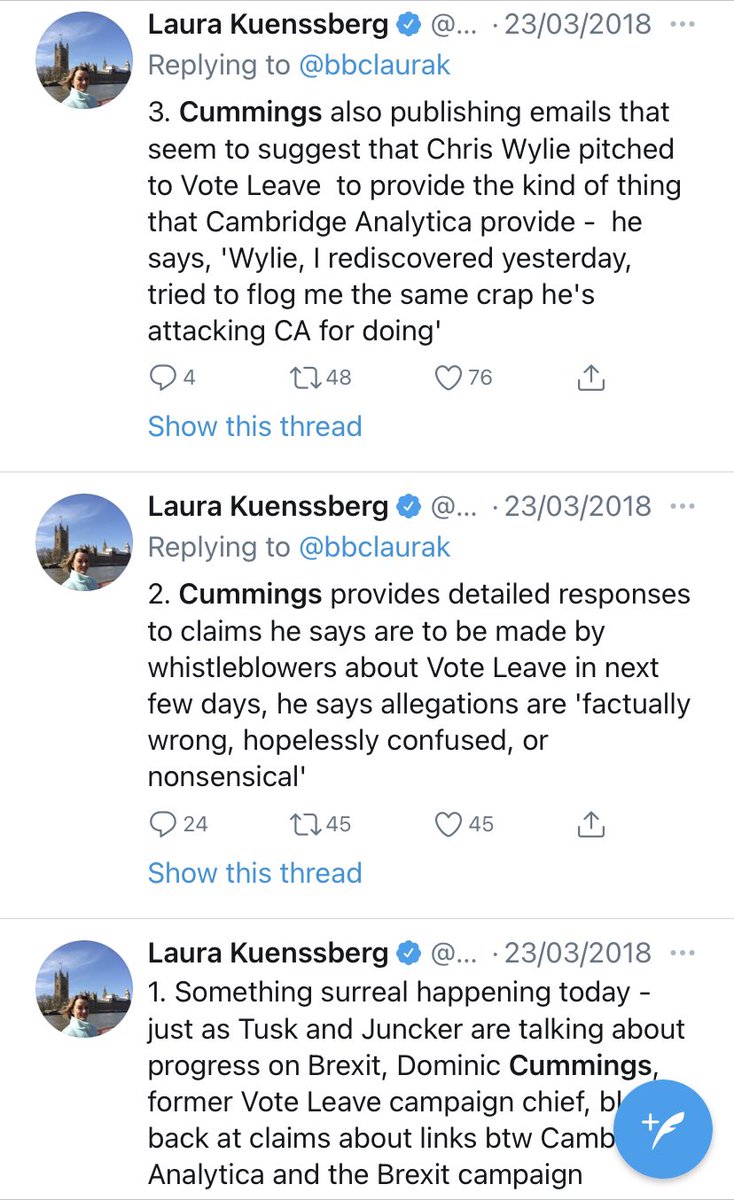 A reminder of how much attention, BBC’s political team gave Cummings when Vote Leave was accused of electoral fraud (allegations later found & admitted). His claims of innocence & accusations against others were repeated. There was no other mention