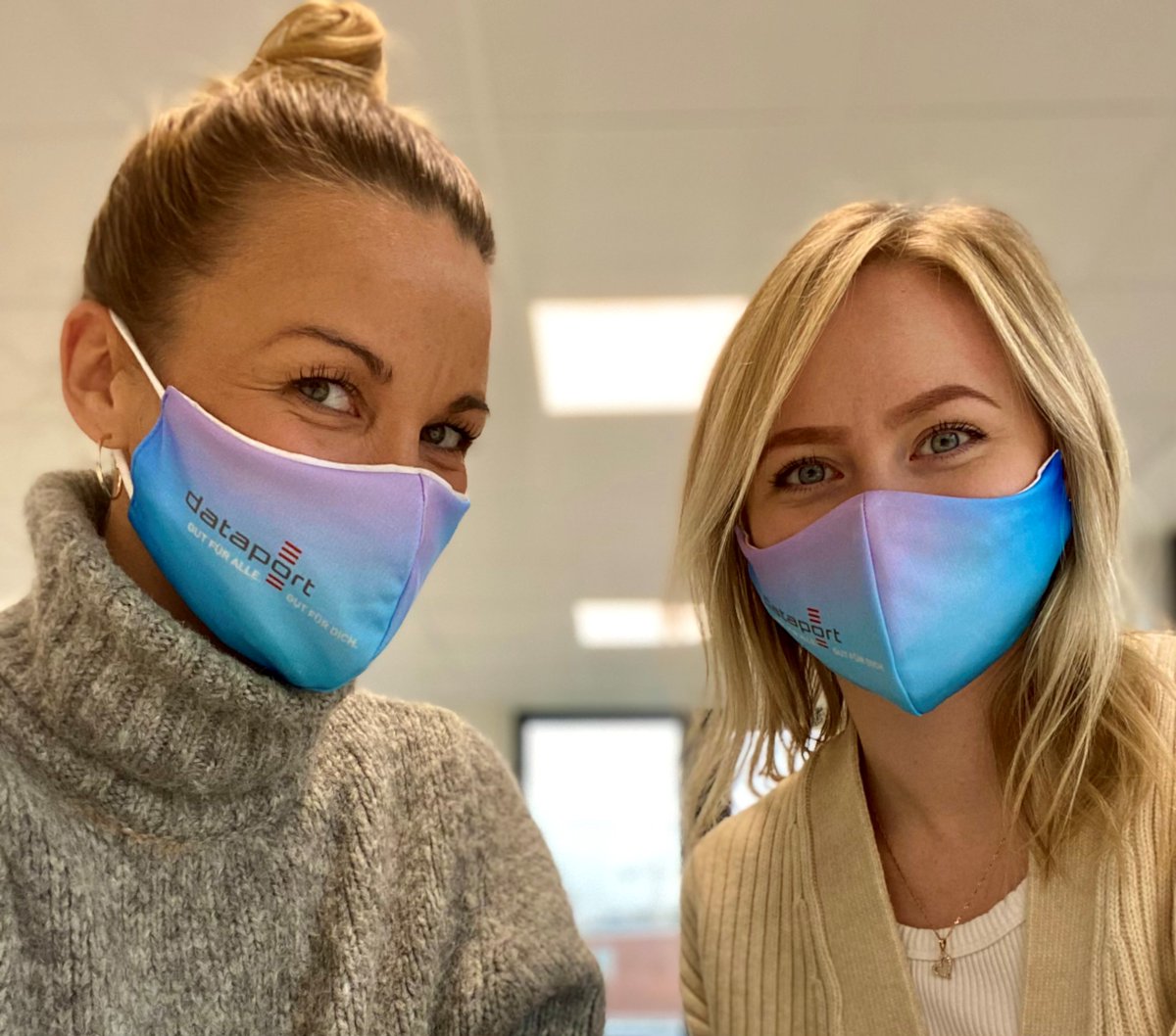 Die erste Maske mit Public Value! - <a href="/Datareport/">Dataport</a> 
Bleibt gesund 😊 

#publicvalue #gesundheit #dataport #corona