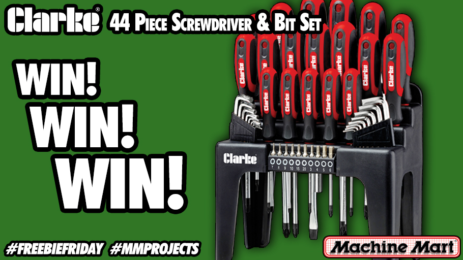 MachineMartUK's tweet image. There's no back luck on this Friday the 13th! It's #FreebieFriday and we've got this ever-popular Screwdriver &amp;amp; Bit Set for you to #win!
All you have to do to enter is follow us and retweet this post.
The #competition ends Monday 16th November at 4:30pm. 
Normal T's &amp;amp; C's apply.