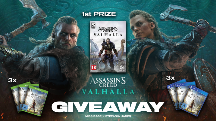 Friday the 13th in 2020, is this Ragnarök?! We want to make such an "unlucky" day to your luckiest. @stefaniahades and  me are giving away some of our favorite games! enter here:  gheed.com/giveaways/g-ln…
#AssassinsCreed #AssassinCreedValhalla