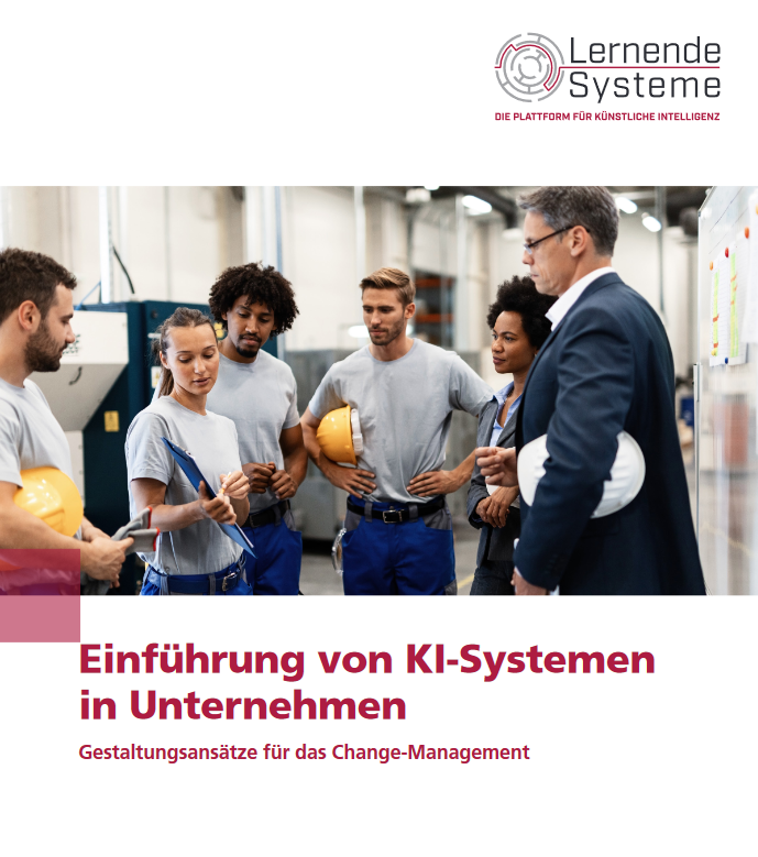 LernendeSysteme's tweet photo. #KI erfordert #Change: Welche Anforderungen sich an Firmen stellen und wie sie ihre Beschäftigten für die Kooperation mit KI befähigen, zeigt unser neues Whitepaper: https://t.co/yeDDrAouDi. Mit Fallbeispielen von Elabo, @deutschetelekom, @abbdeutschland, @Infineon und @BMWGroup. https://t.co/wD94RfctRg